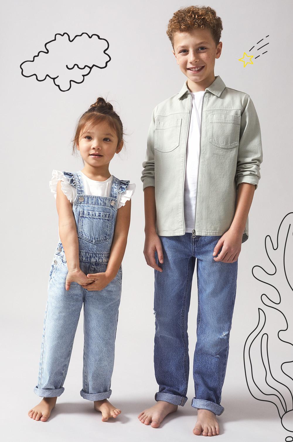 Primark denim dungarees clearance